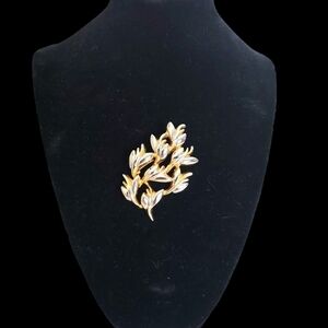 Vintage Silver & Gold Tone Ladies Church Brooch